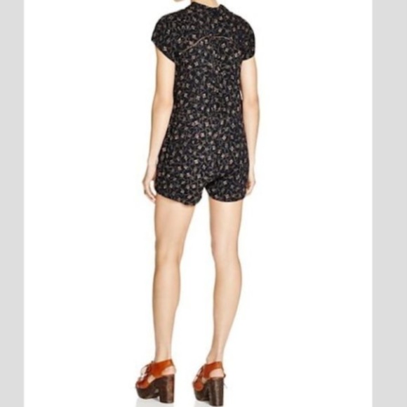 FREE PEOPLE DEBBY DOT FLORAL ROMPER size medium - Picture 6 of 14